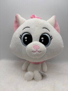 Aristocats Marie Disney Popz Plush Stuffie White Fur Pink Bow 8in (SKU: 677TO)
